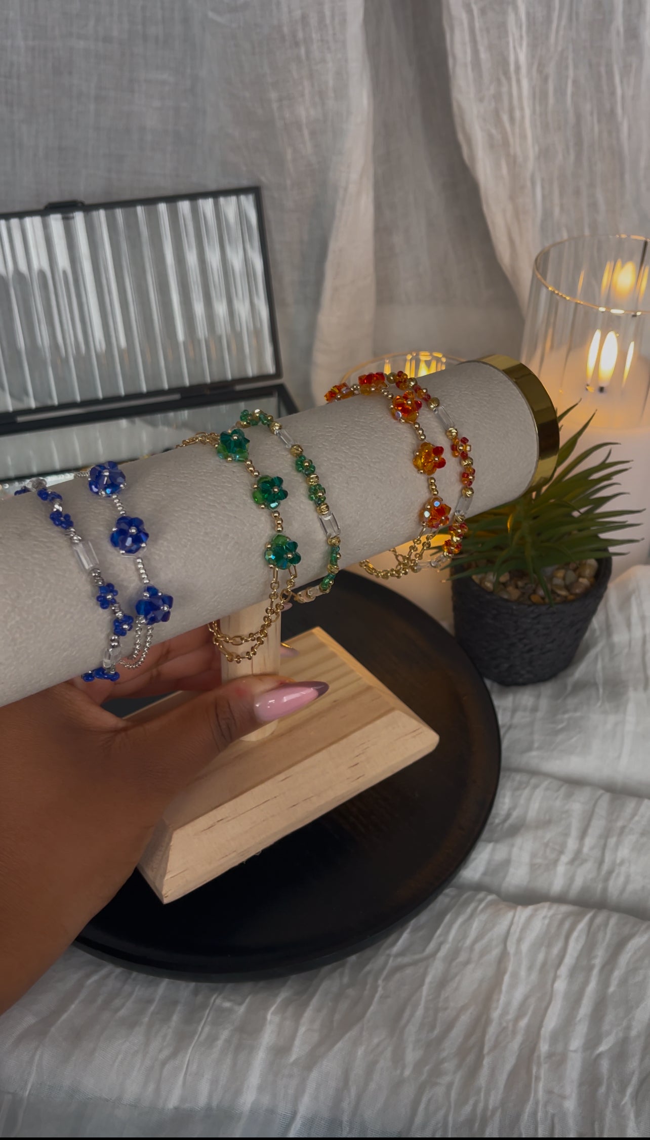 Bracelet - Bleuet Étoilé