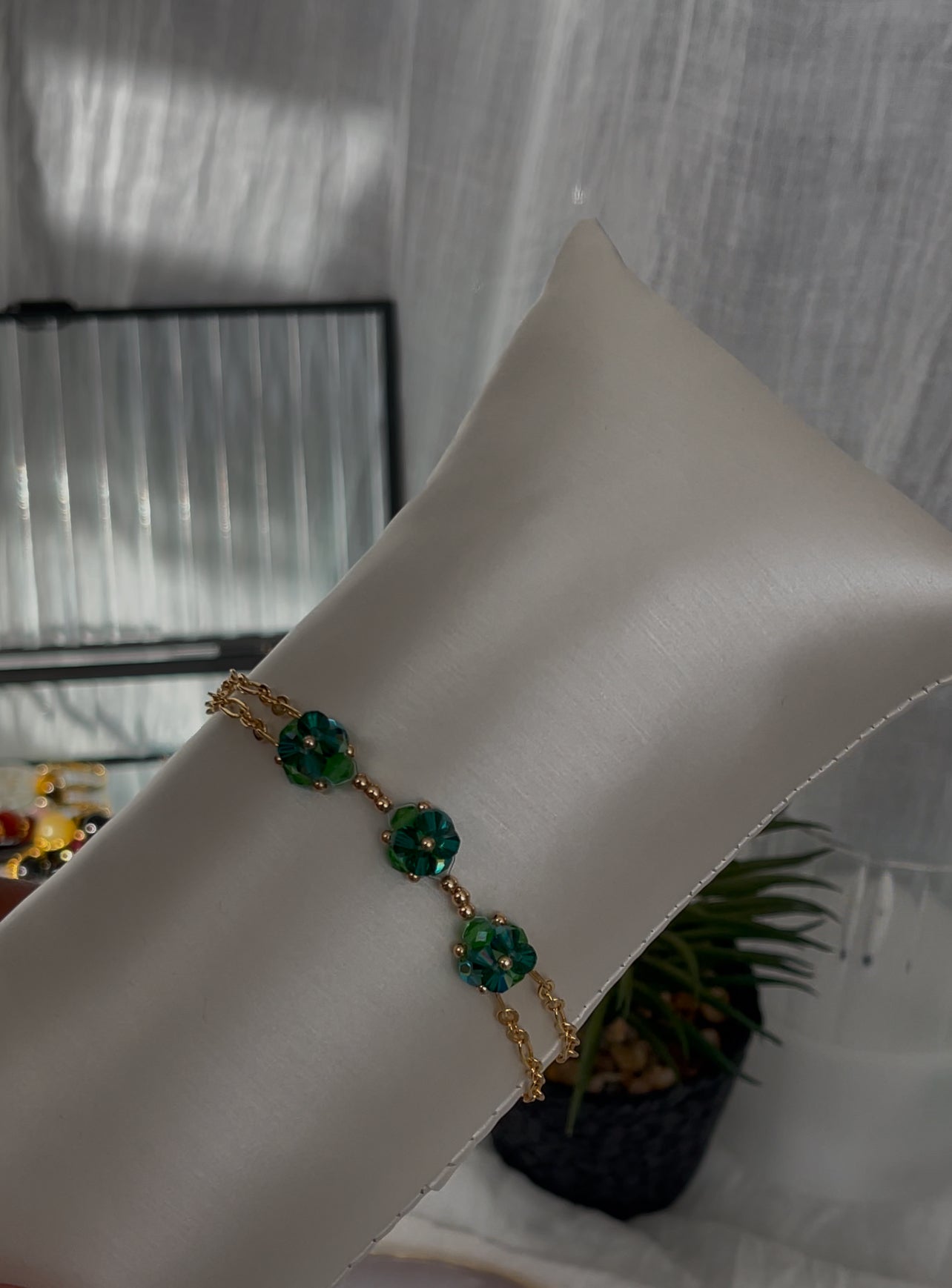 Bracelet - Émeraude Étoilée